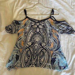 Clarté Off the Shoulder Pattern Top